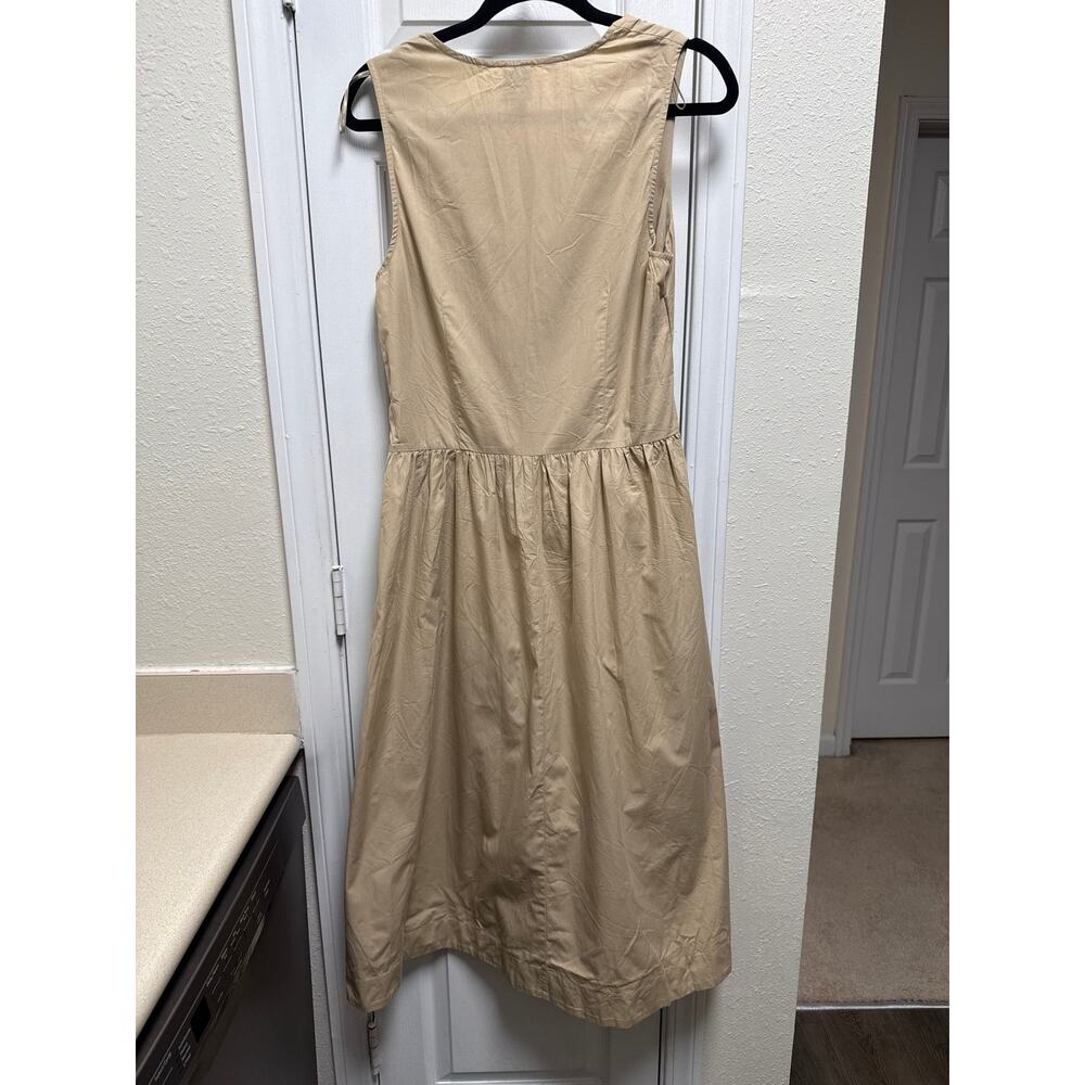 Anthropologie Maeve Sleeveless Drop Basque Waist Midi Dress Size Medium Parisian - Picture 4 of 7